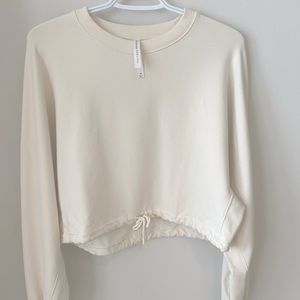 Babaton cream colored crew neck